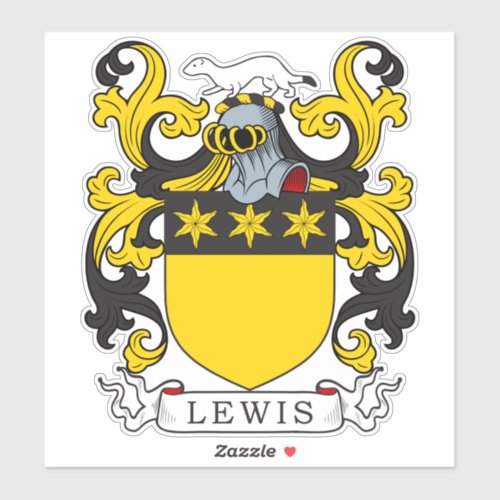 Lewis Family Crest Sticker