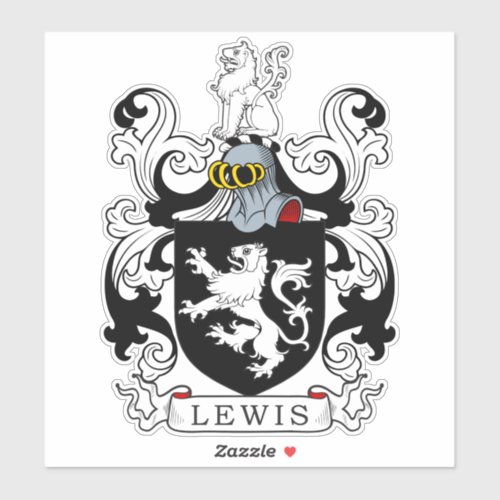 Lewis Family Crest Sticker