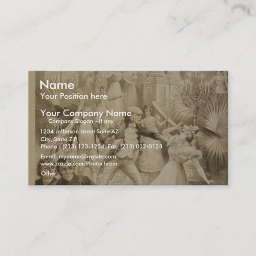 Lewis Morrison in 'The Master of the Ceremonies' Business Card Template
