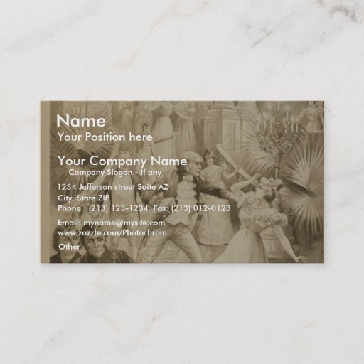 Customizable Lewis Morrison in 'The Master of the Ceremonies' Business Card Template