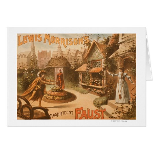 Lewis Morrison's Magnificent Faust Theatre Cards (Front Horizontal)
