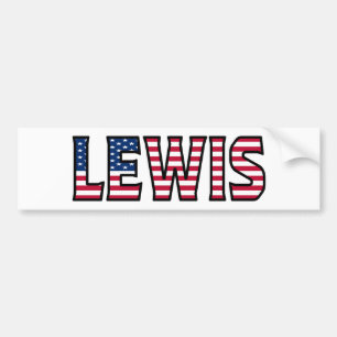 Lewis Name Vorname USA Aufkleber Sticker Auto