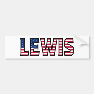 Lewis Name Vorname USA Aufkleber Sticker Auto
