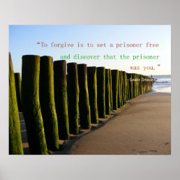 Lewis Smedes Forgiveness Quote Poster