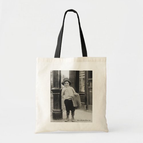 Lewis Wickes Hine _ Newsboy in St Louis Missouri Tote Bag