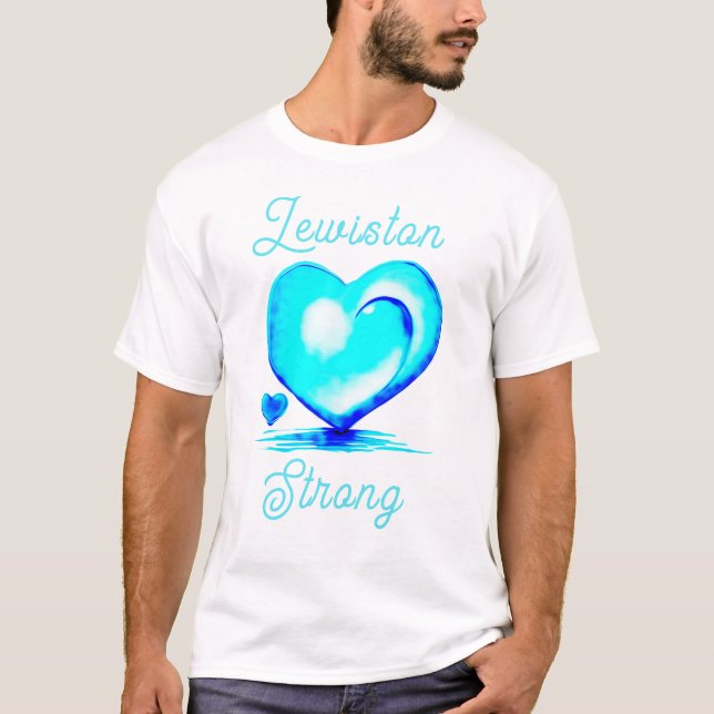 Lewiston Strong Maine Honoring Victims T-Shirt (Front)