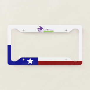 Lewisville (Texas) city flag License Plate Frame