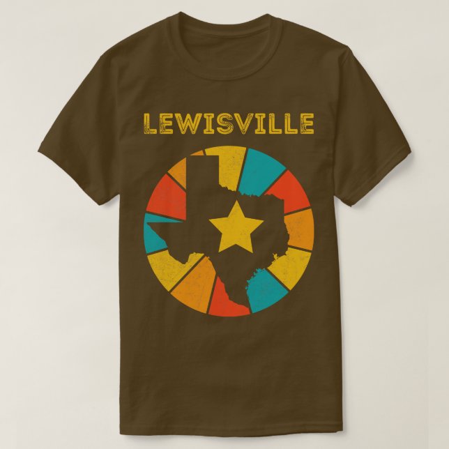Lewisville Texas Vintage Distressed Souvenir 1 T-Shirt (Design Front)