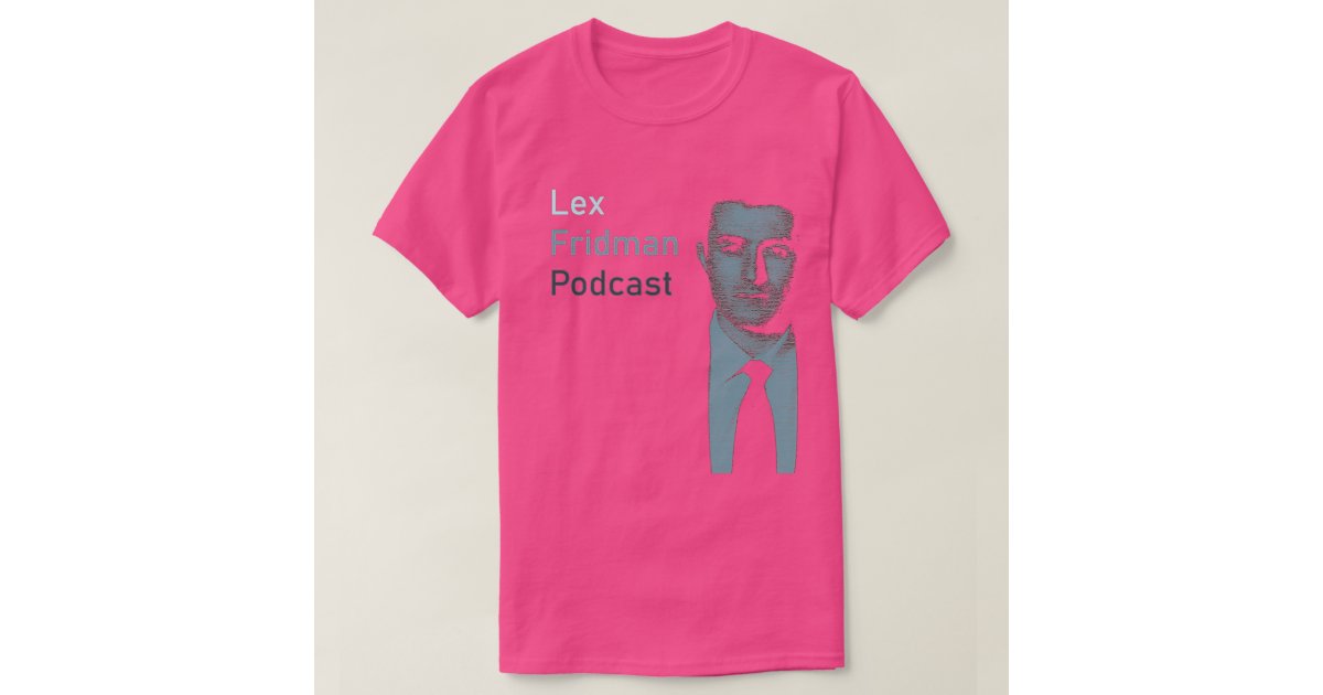 LEX FRIDMAN Podcast White Tee Short-Sleeve Unisex T-Shirt