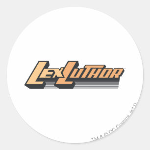Lex Luthor - One line Classic Round Sticker