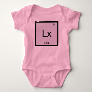 Lex Name Chemistry Element Periodic Table Baby Bodysuit