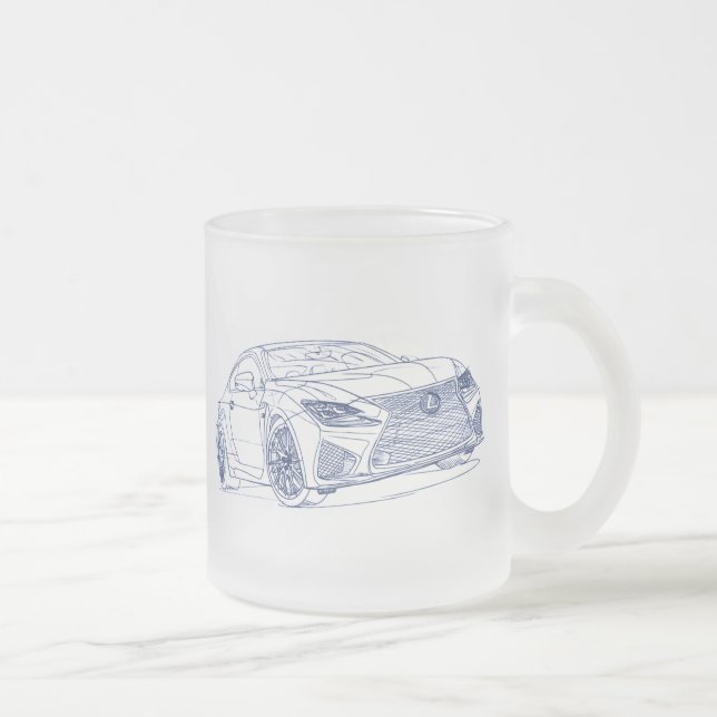 Lex RCF 2015 Frosted Glass Coffee Mug (Right)