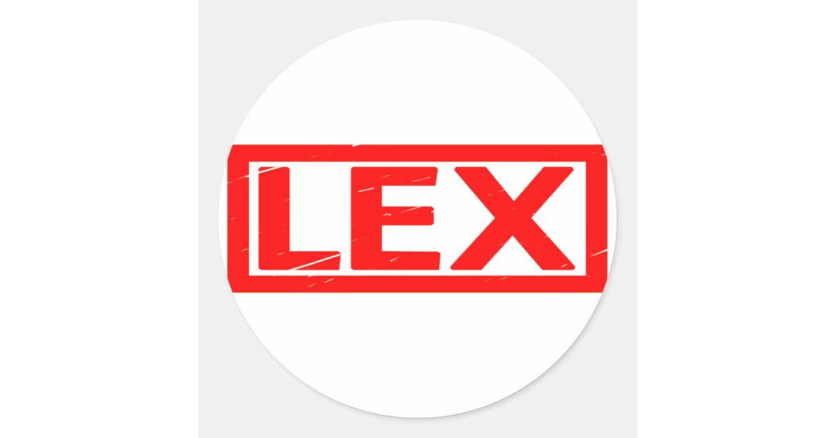 Lex Stamp Classic Round Sticker | Zazzle