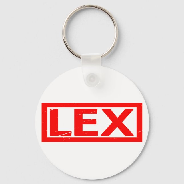 Lex Stamp Keychain (Front)