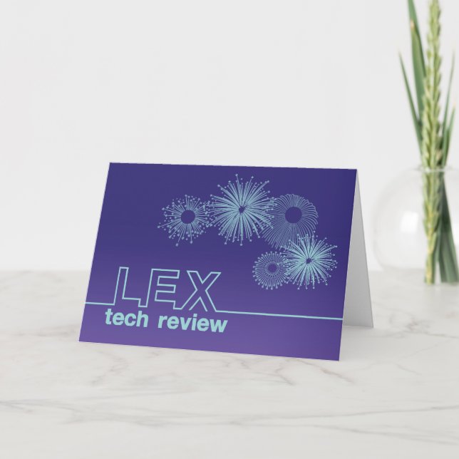 Lex Tech Review Custom Design Holiday Card (Front)