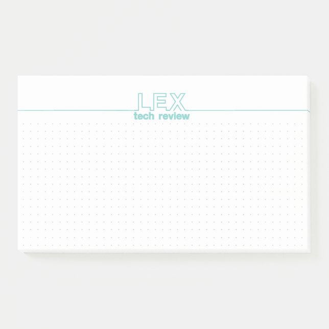 LEX TECH REVIEW Custom Post It Notes with logo (Front)