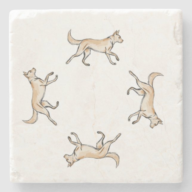 Lexi Trot Stone Coaster (Front)