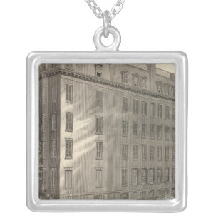 Lexington Avenue Turkish and Roman Baths Silver Plated Necklace