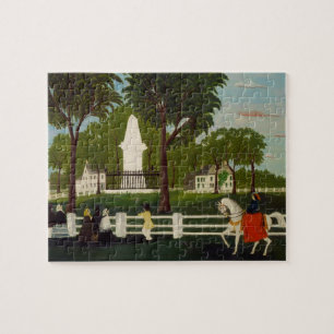 Lexington Battle Monument, c.1830 Jigsaw Puzzle