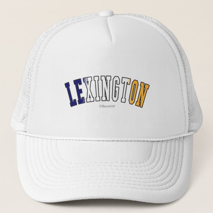 Lexington in Kentucky State Flag Colors Trucker Hat