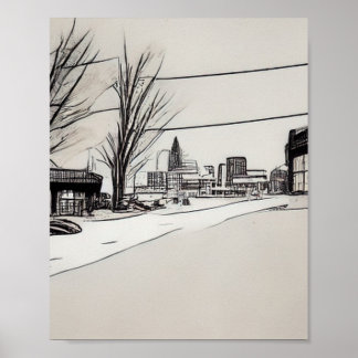 Lexington Kentucky  Comics style  Poster