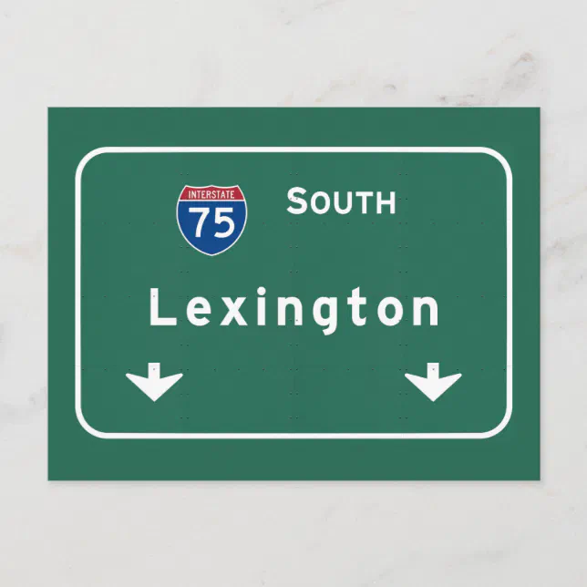 Lexington Kentucky ky Interstate Highway Freeway Postcard Zazzle