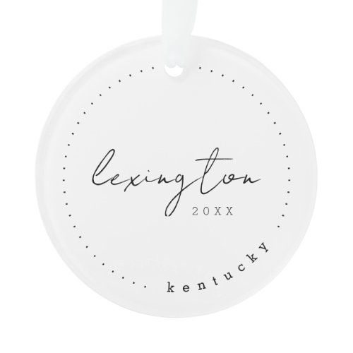 Lexington, Kentucky KY Travel United States Ornament