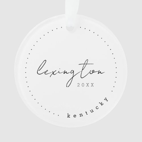 Lexington Kentucky KY Travel United States Ornament