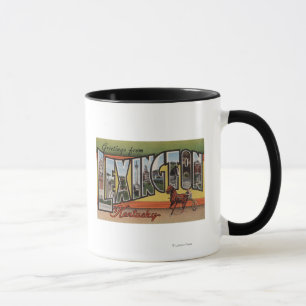 Lexington, Kentucky - Large Letter Scenes Mug