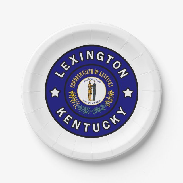Lexington Kentucky Paper Plates (Front)