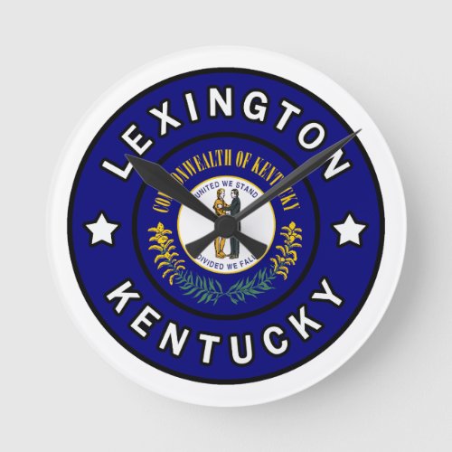 Lexington Kentucky Round Clock