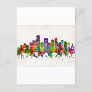 Lexington Kentucky Skyline Invitation Postcard