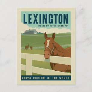 Lexington, KY Horse Capital of the World Postcard