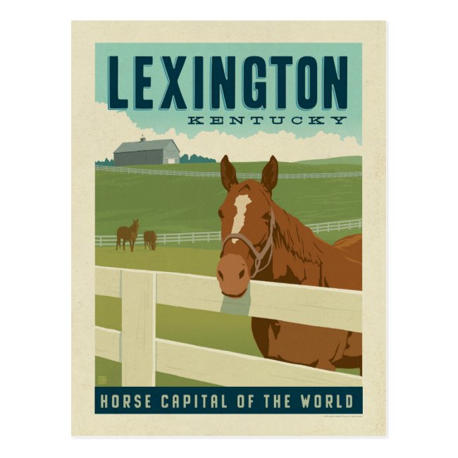 Lexington KY | Horse Capital of the World Postcard