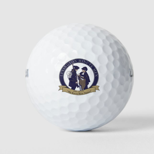 Lexington Minute Men Golf Balls (Front)