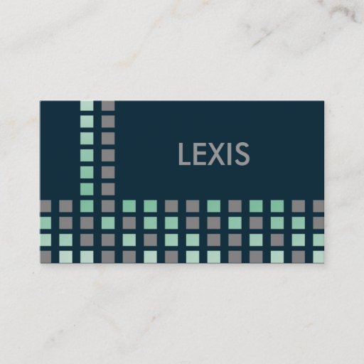 Customizable Lexis Business Cards