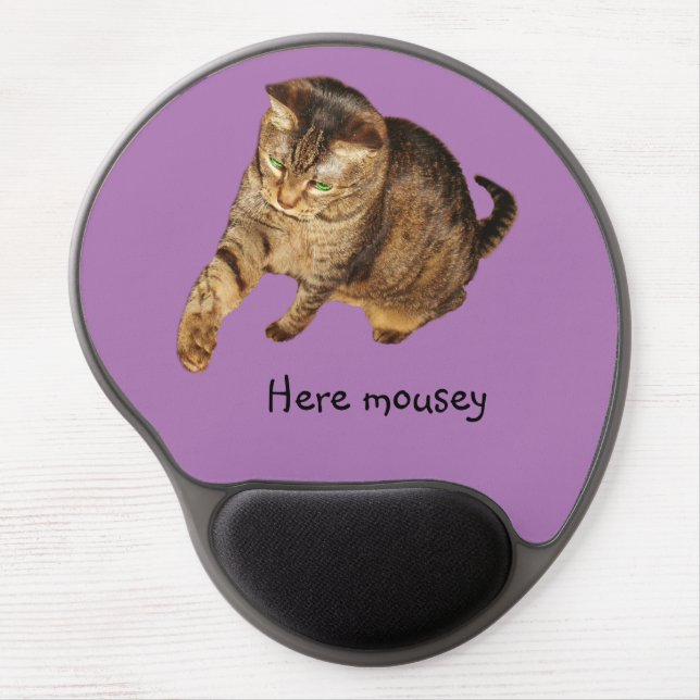 Lexi's "Here mousey" mouse pad (Front)