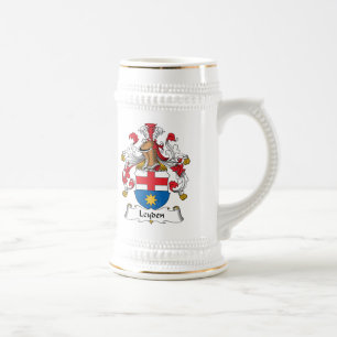 Leyden Family Crest Beer Stein