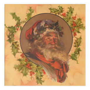 Leyendecker Father Christmas Antique Victorian Acrylic Print