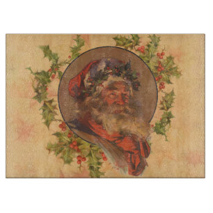 Leyendecker Father Christmas Antique Victorian Cutting Board