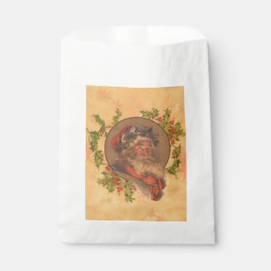 Leyendecker Father Christmas Antique Victorian Favor Bag