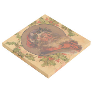 Leyendecker Father Christmas Antique Victorian Gallery Wrap