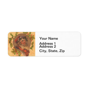 Leyendecker Father Christmas Antique Victorian Label