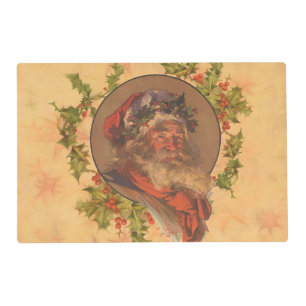 Leyendecker Father Christmas Antique Victorian Placemat