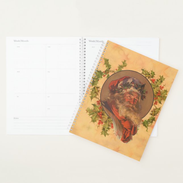 Leyendecker Father Christmas Antique Victorian Planner (Display)