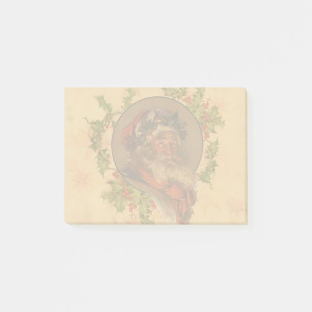 Leyendecker Father Christmas Antique Victorian Post-it Notes (Front)