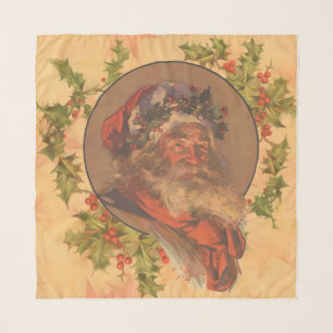 Leyendecker Father Christmas Antique Victorian Scarf