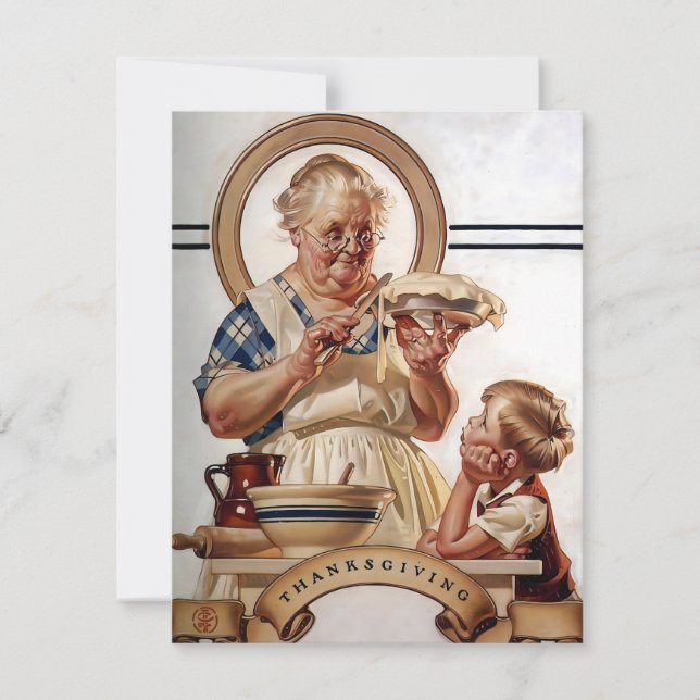 Leyendecker Thanksgiving Holiday Card (Front)
