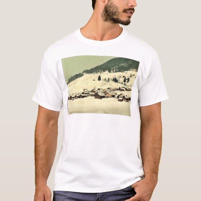 Leysin, the village and sanatorium in winter, Nand T-Shirt (Front)