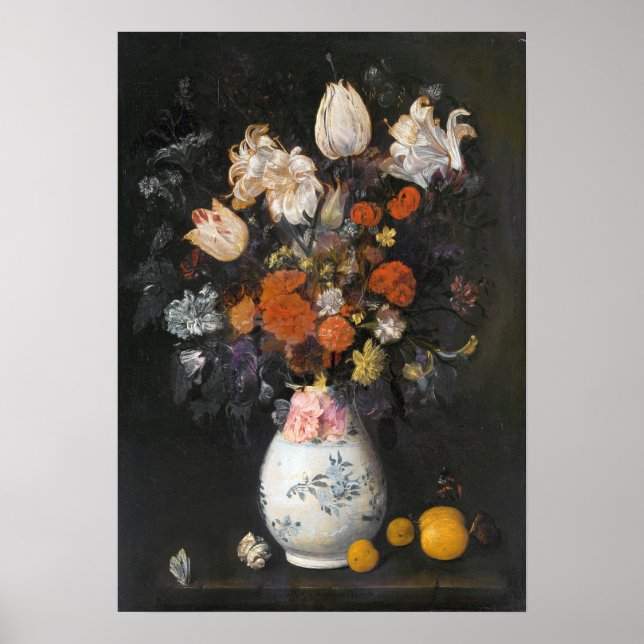 Leyster - Flowers In A Vase Poster (Front)